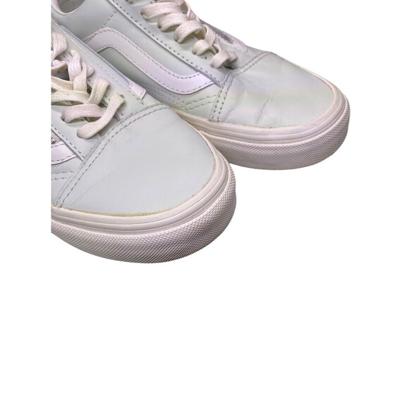 Vans Old Skool Zip Leather Shoes Mens 3.5 Womens 5.0 Zephyr Blue & Blanq White - Picture 16 of 16